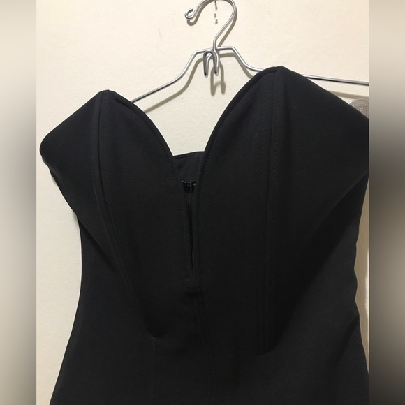 ZARA BLACK BUSTIER CORSET STRAPLESS BODYSUIT WOMENS XSMALL NWOT - Picture 9 of 9